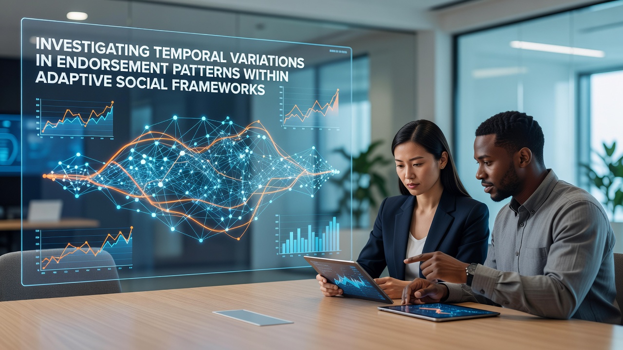 Investigating Temporal Variations in Endorsement Patterns Within Adaptive Social Frameworks